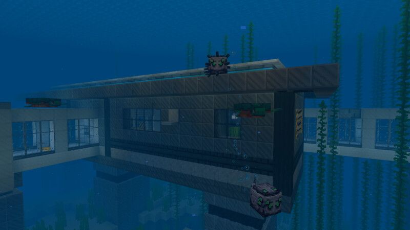 Underwater Ocean Base by CrackedCubes