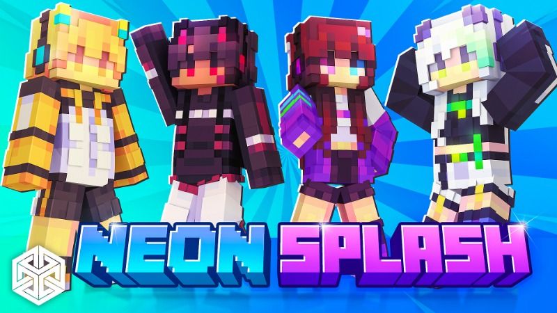 Neon Splash on the Minecraft Marketplace by Yeggs Neon Splash on the Minecraft Marketplace by Yeggs