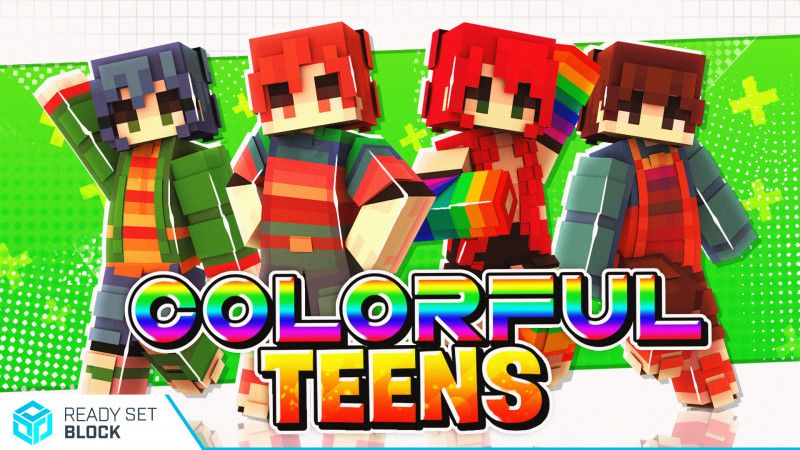 Colorful Teens on the Minecraft Marketplace by Ready, Set, Block! Colorful Teens on the Minecraft Marketplace by Ready, Set, Block!