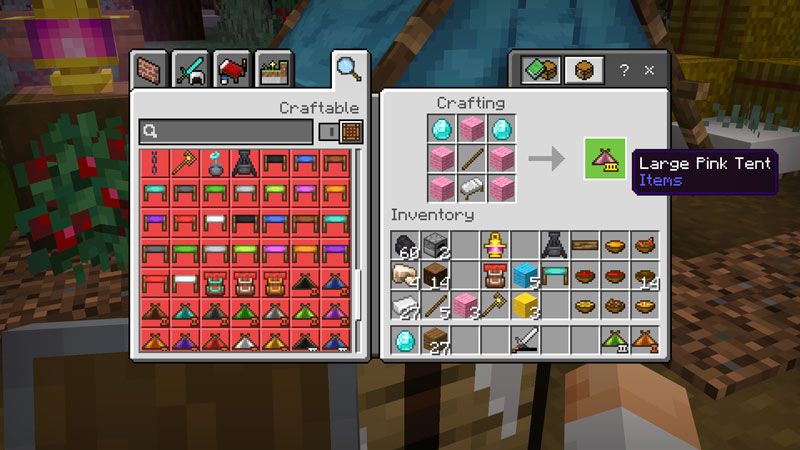 Camping Backpack Add-On by HorizonBlocks