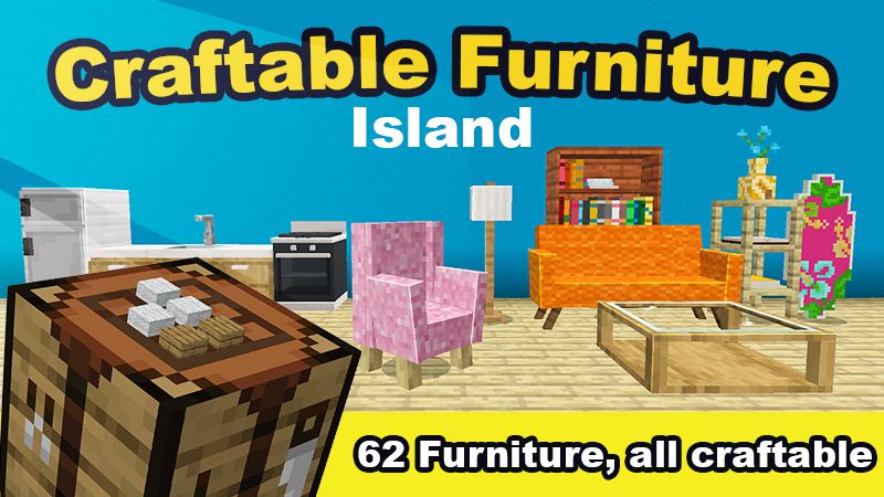 Craftable Furniture Island on the Minecraft Marketplace by Mine-North Craftable Furniture Island on the Minecraft Marketplace by Mine-North