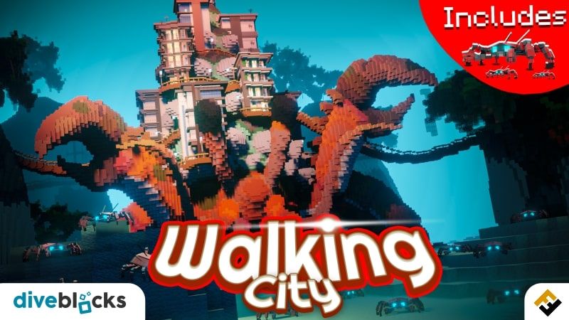 Walking City on the Minecraft Marketplace by Diveblocks Walking City on the Minecraft Marketplace by Diveblocks