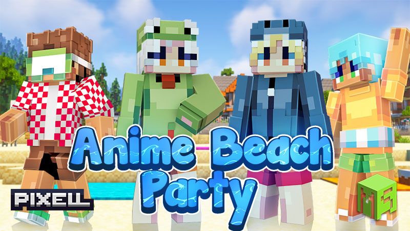 Anime Beach Party on the Minecraft Marketplace by Pixell Studio Anime Beach Party on the Minecraft Marketplace by Pixell Studio