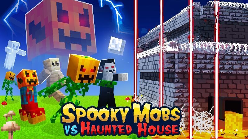 Spooky Mobs vs Haunted House on the Minecraft Marketplace by DogHouse