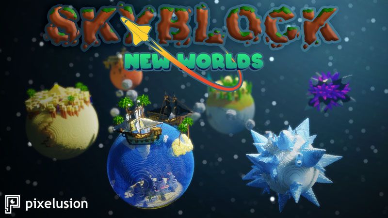 New Worlds Skyblock on the Minecraft Marketplace by Pixelusion New Worlds Skyblock on the Minecraft Marketplace by Pixelusion