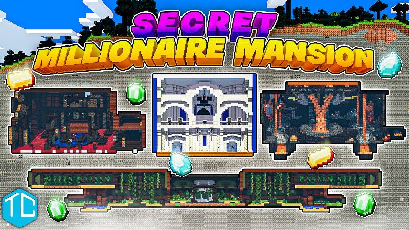 Secret Millionaire Mansion on the Minecraft Marketplace by Tomhmagic Creations Secret Millionaire Mansion on the Minecraft Marketplace by Tomhmagic Creations
