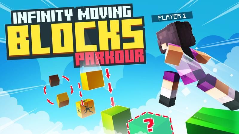 Infinity Moving Blocks Parkour on the Minecraft Marketplace by Cubed Creations