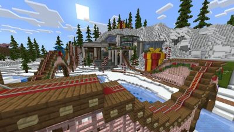 Christmas Winter Mansion on the Minecraft Marketplace by Fun Creators