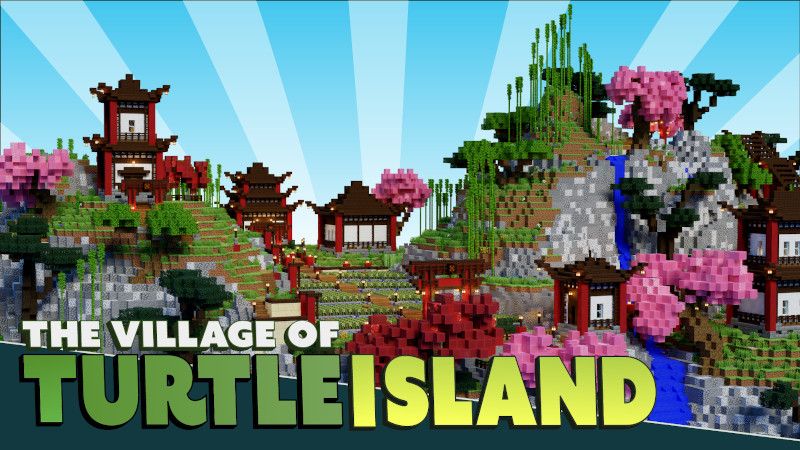 The Village of Turtle Island on the Minecraft Marketplace by BTWN Creations