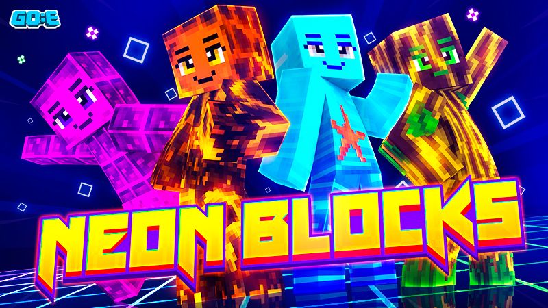 Neon Blocks on the Minecraft Marketplace by GoE-Craft Neon Blocks on the Minecraft Marketplace by GoE-Craft