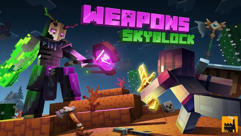 Skyblock Weapons on the Minecraft Marketplace by Block Factory