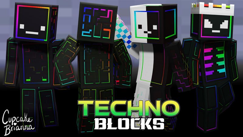 Techno Blocks HD Skin Pack