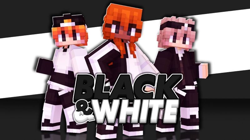 Black White on the Minecraft Marketplace by Maca Designs Black White on the Minecraft Marketplace by Maca Designs