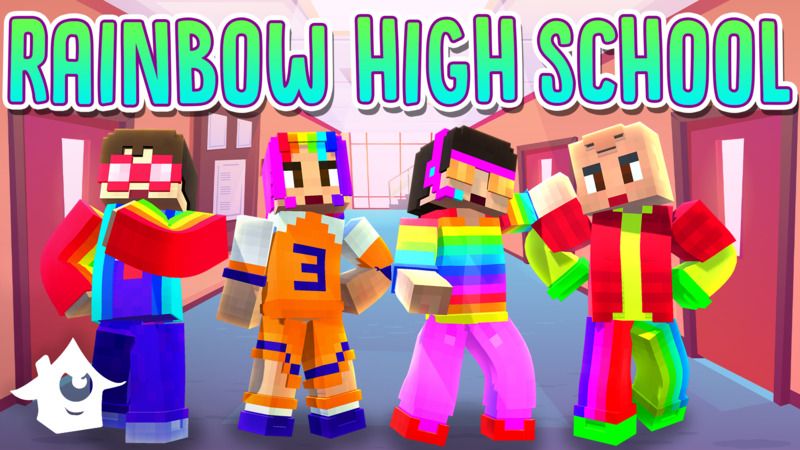 Rainbow Highschool on the Minecraft Marketplace by House of How Rainbow Highschool on the Minecraft Marketplace by House of How