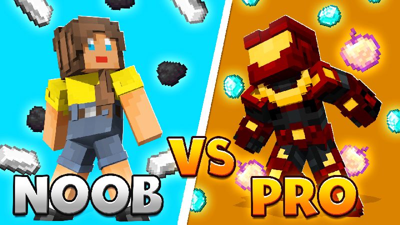 Noob Vs Pro on the Minecraft Marketplace by Dark Lab Creations Noob Vs Pro on the Minecraft Marketplace by Dark Lab Creations