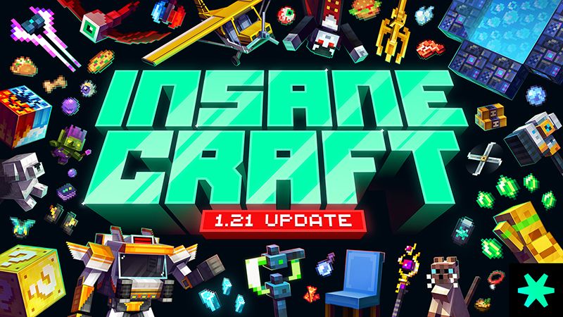 InsaneCraft Pack 16 on the Minecraft Marketplace by Spark Universe