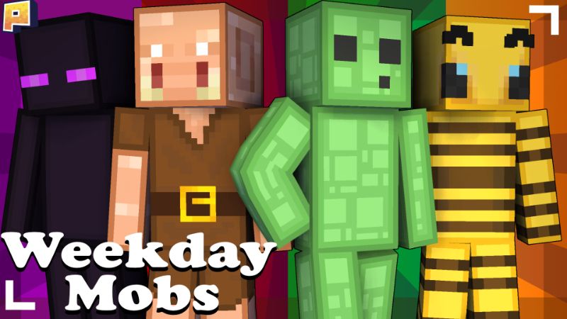 Weekday Mobs on the Minecraft Marketplace by Pixelationz Studios