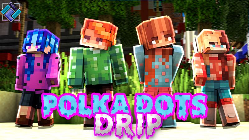 Polka Dots Drip on the Minecraft Marketplace by PixelOneUp