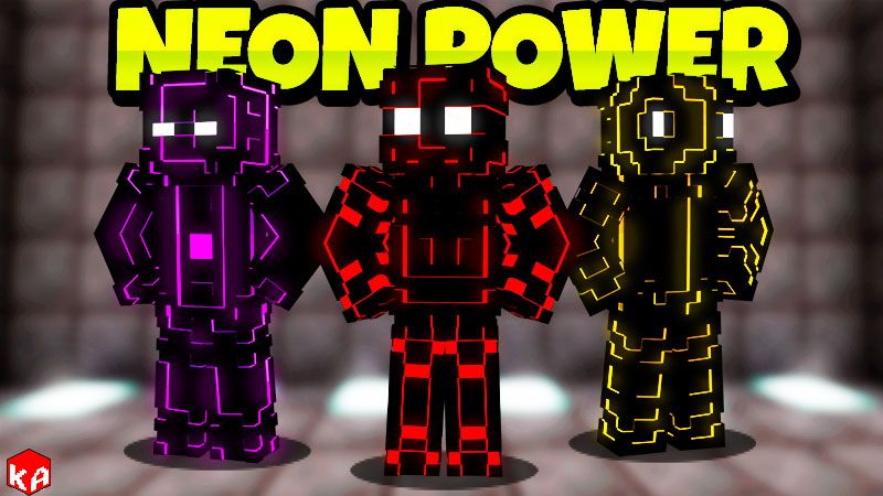 Neon Power on the Minecraft Marketplace by KA Studios Neon Power on the Minecraft Marketplace by KA Studios