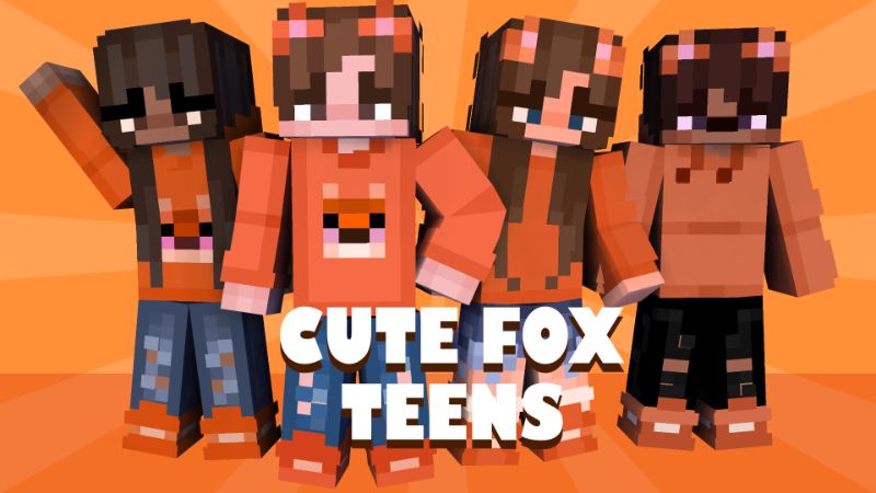 Cute Fox Teens on the Minecraft Marketplace by Pixelationz Studios