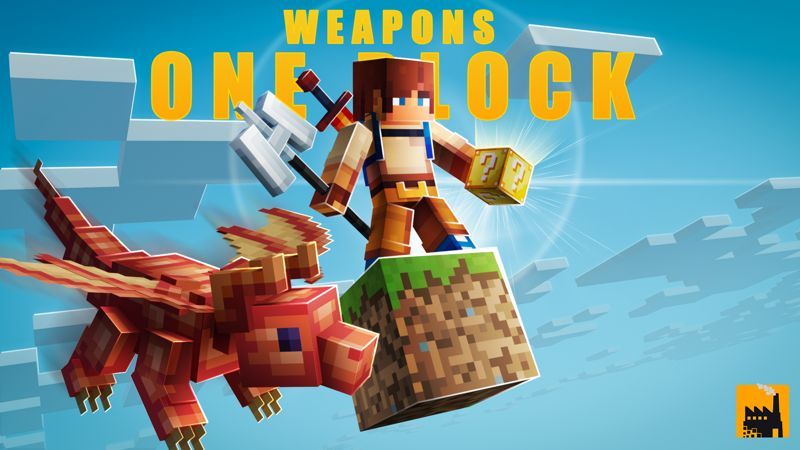 One Block Weapons on the Minecraft Marketplace by Block Factory