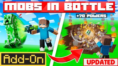 Mobs in Bottle on the Minecraft Marketplace by SandBlock Studios