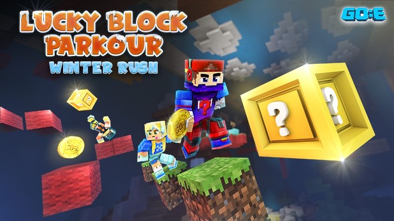 Lucky Block Parkour-WinterRush