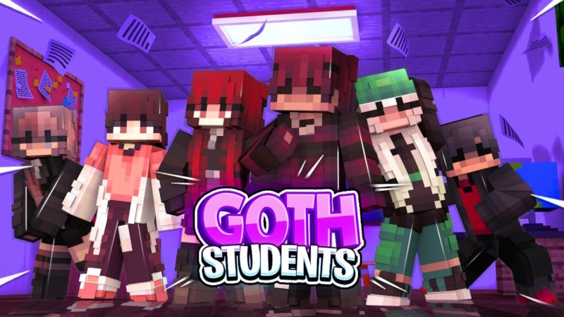 Goth Students on the Minecraft Marketplace by 100Media