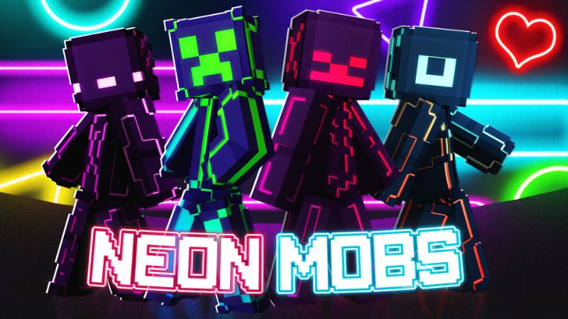 Neon Mobs on the Minecraft Marketplace by Sapphire Studios Neon Mobs on the Minecraft Marketplace by Sapphire Studios
