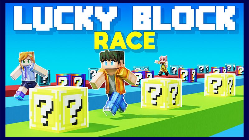 Lucky Block Race on the Minecraft Marketplace by Wonder