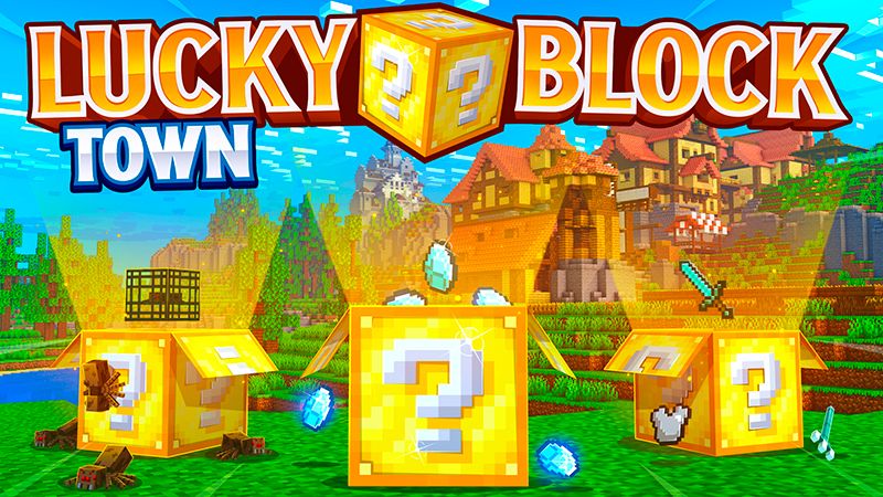 Lucky Block Town on the Minecraft Marketplace by Norvale Lucky Block Town on the Minecraft Marketplace by Norvale