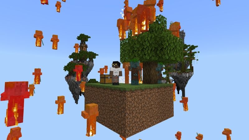 Skyblock Raining Mobs by Cynosia