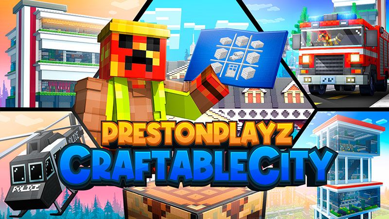 PrestonPlayz Craftable City on the Minecraft Marketplace by Meatball Inc