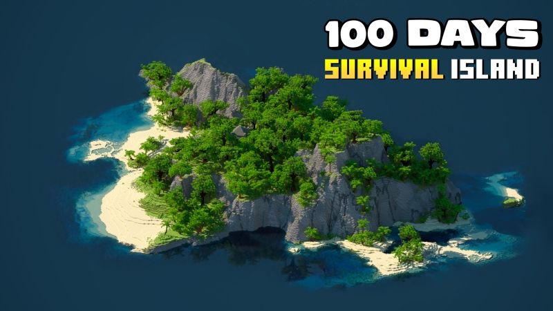 100 Days Survival Island on the Minecraft Marketplace by Fall Studios