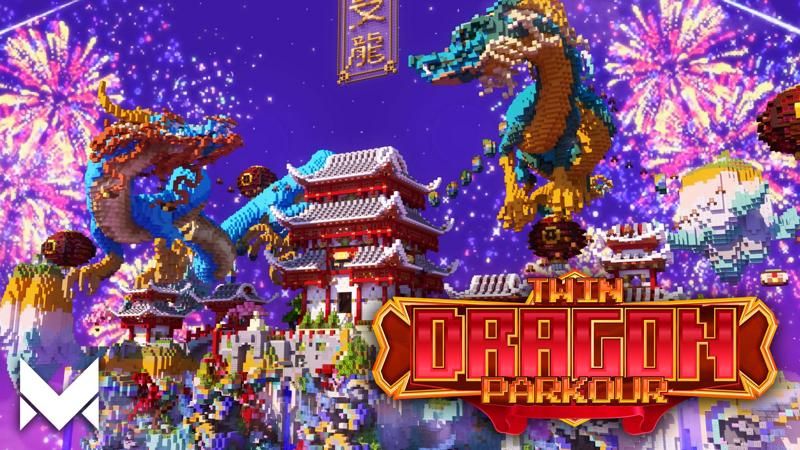 Twin Dragon Parkour on the Minecraft Marketplace by MerakiBT Twin Dragon Parkour on the Minecraft Marketplace by MerakiBT