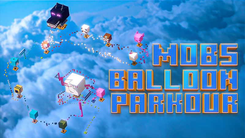 Mobs Balloon Parkour on the Minecraft Marketplace by Bunny Studios Mobs Balloon Parkour on the Minecraft Marketplace by Bunny Studios