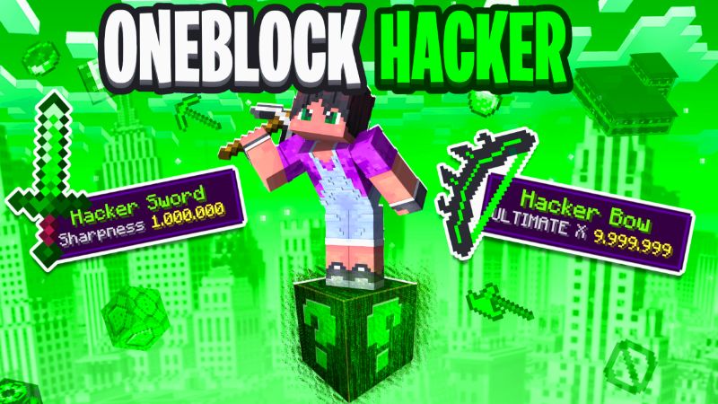 One Block Hacker on the Minecraft Marketplace by Volcano