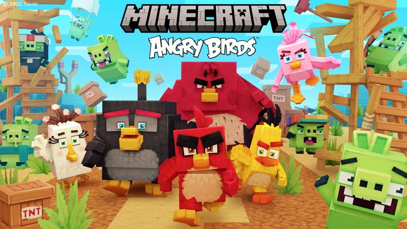 Angry Birds on the Minecraft Marketplace by Oreville Studios