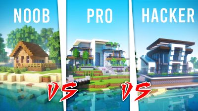 Noob vs Pro vs Hacker on the Minecraft Marketplace by Cubed Creations