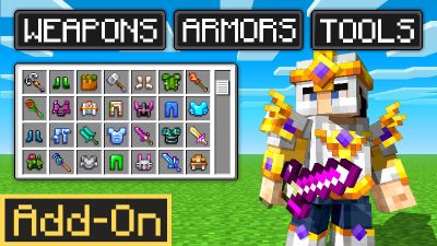 Weapons Armors Tools on the Minecraft Marketplace by Cypress Games