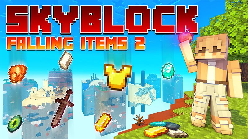Skyblock Falling Items 2 on the Minecraft Marketplace by Cypress Games Skyblock Falling Items 2 on the Minecraft Marketplace by Cypress Games