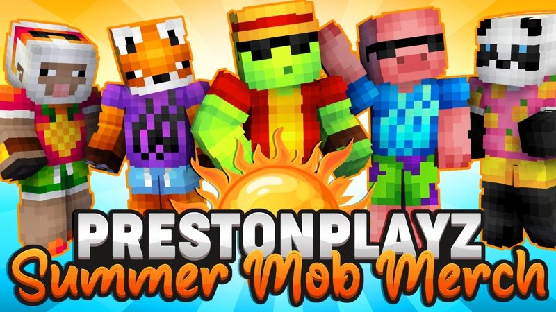 PrestonPlayz Summer Mob Merch on the Minecraft Marketplace by Meatball Inc PrestonPlayz Summer Mob Merch on the Minecraft Marketplace by Meatball Inc