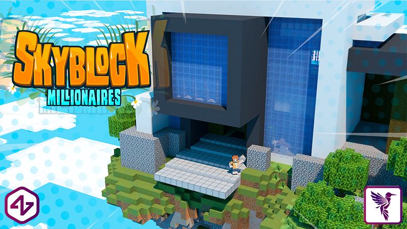 Skyblock Millionaires on the Minecraft Marketplace by 4KS Studios Skyblock Millionaires on the Minecraft Marketplace by 4KS Studios