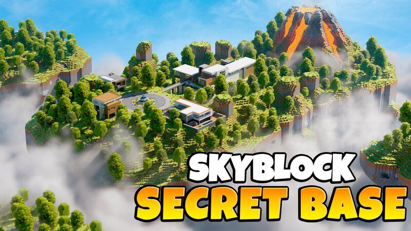 Skyblock Secret Base on the Minecraft Marketplace by Eescal Studios