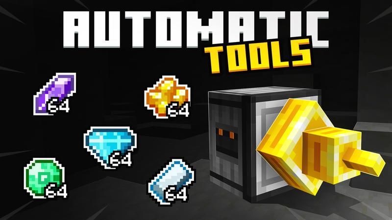 Automatic Tools on the Minecraft Marketplace by Cubed Creations Automatic Tools on the Minecraft Marketplace by Cubed Creations