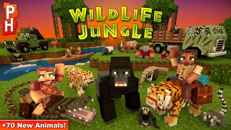 Wildlife Jungle on the Minecraft Marketplace by PixelHeads Wildlife Jungle on the Minecraft Marketplace by PixelHeads