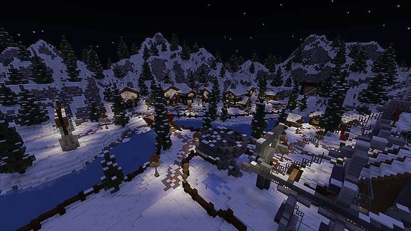 Snowy Slopes Ski Resort by Razzleberries