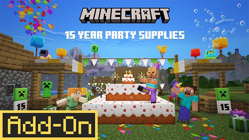 15 Year Party Supplies on the Minecraft Marketplace by Minecraft