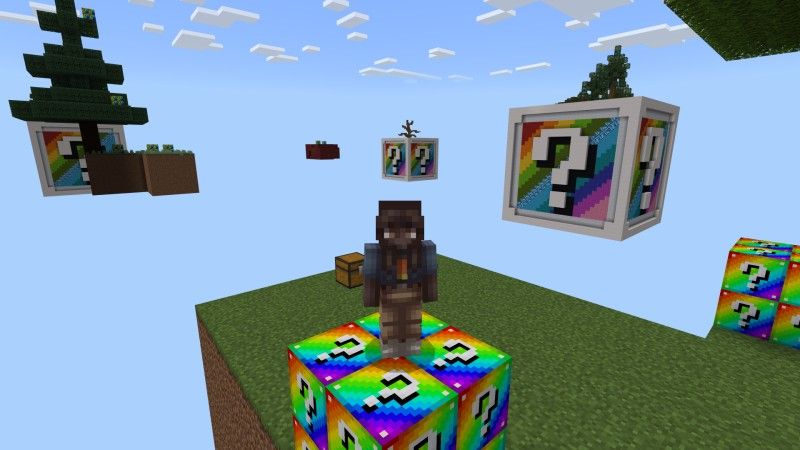 XL Rainbow Block Skyblock by Fall Studios