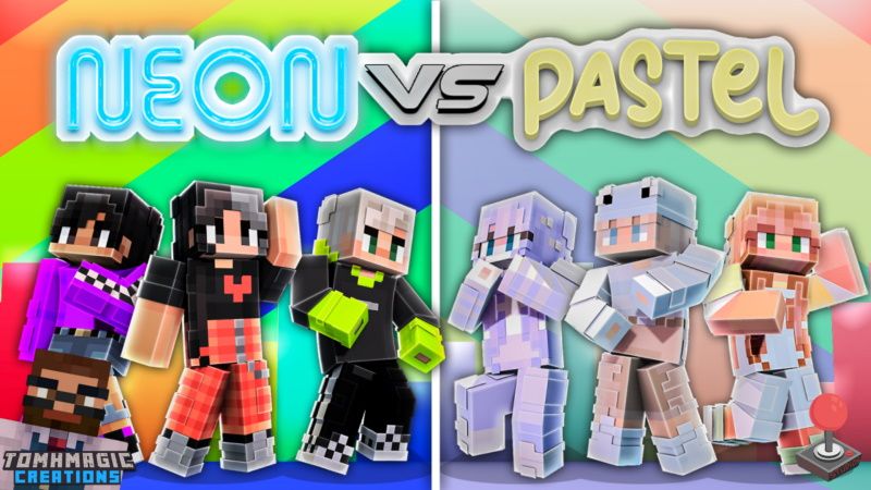 Neon vs Pastel Fashion on the Minecraft Marketplace by Tomhmagic Creations Neon vs Pastel Fashion on the Minecraft Marketplace by Tomhmagic Creations